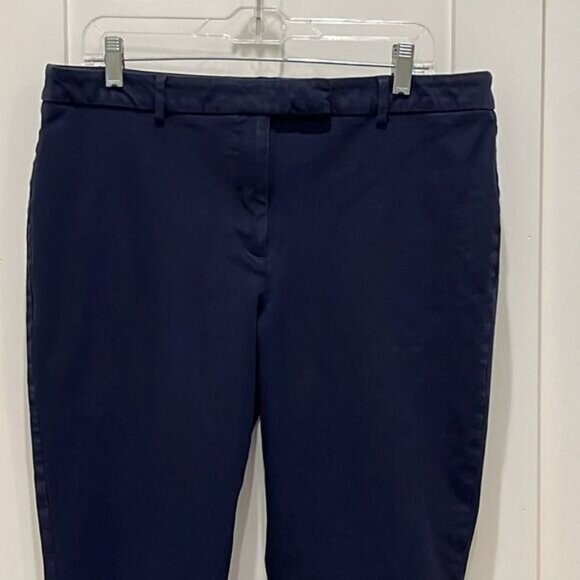 Talbots Navy High Waist Straight Leg Pants - Picture 3 of 10